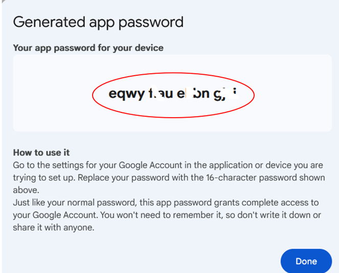 A screenshot of a password

Description automatically generated